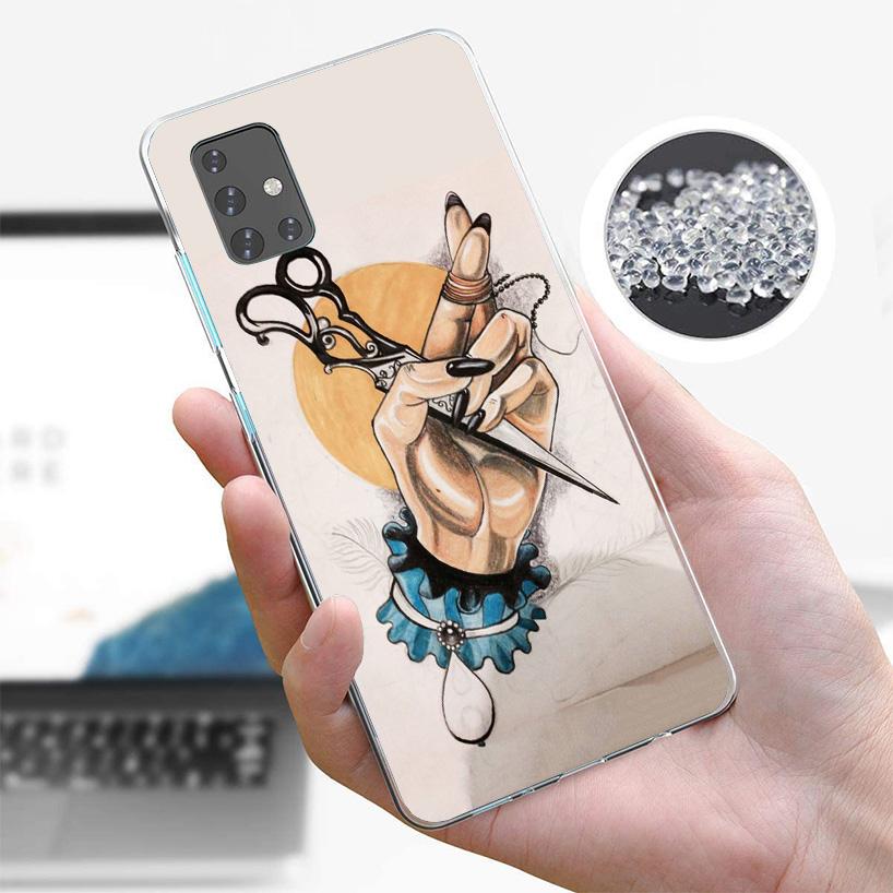 Hair Stylist Scissors Brush Phone Case For Samsung Galaxy A52 A32 A22 A12 A51 A31 A50S A30S A20S A10S Note 20 Ultra 10 Plus S10