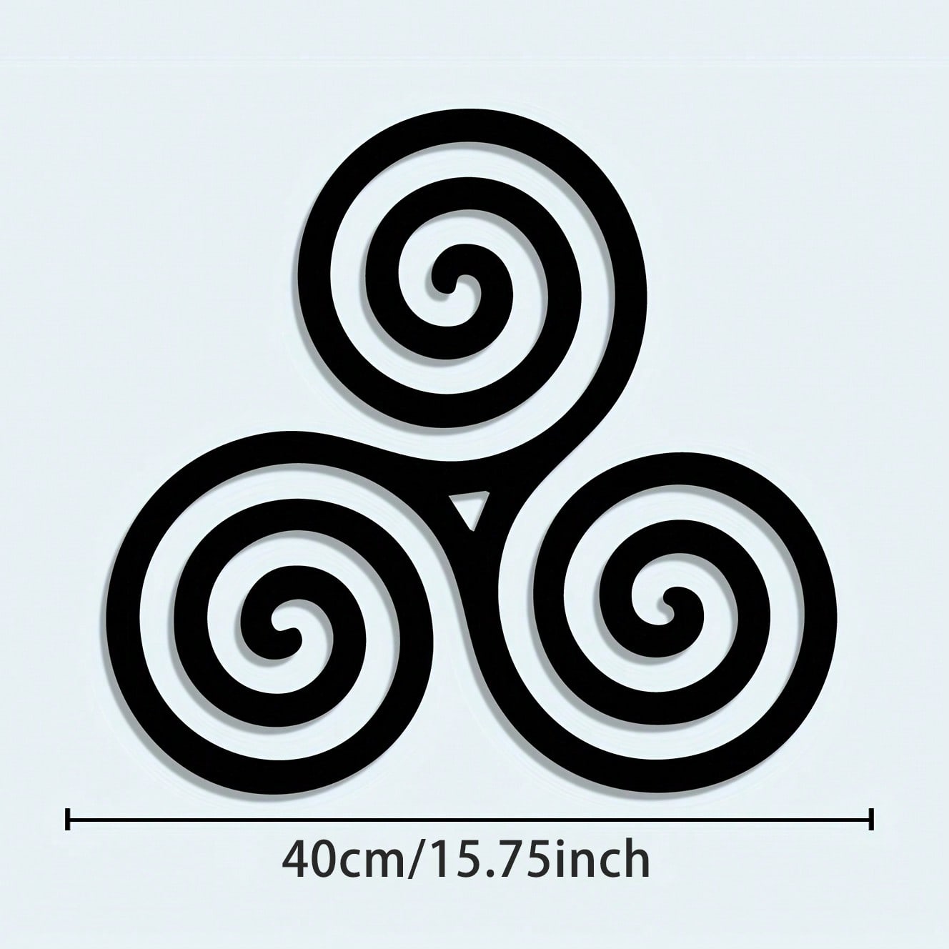 

Celtic Knot Iron Wall Art Heavy Duty Metal Mural Black White Outdoor Decoration Gift