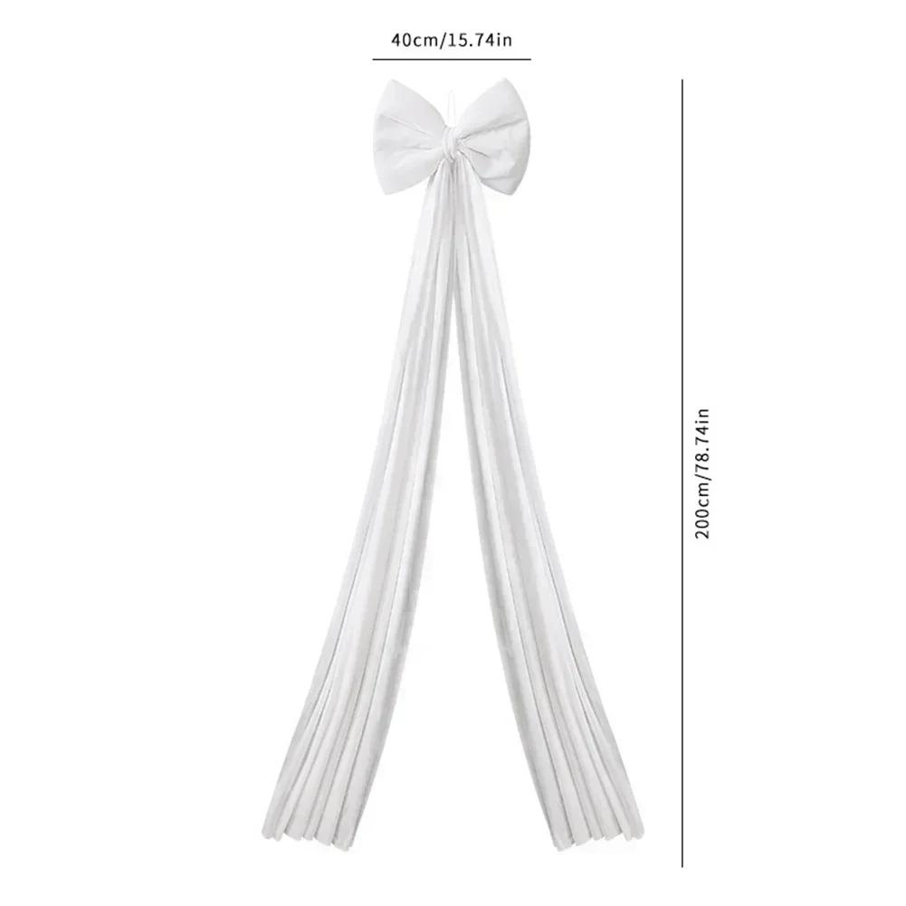 Праздничный Бархатный Бант для Елки и Украшений Большой Размер 15 74 на 78 74 Дюйма Подходит для Гирлянд и Настольных Композиций