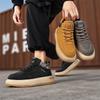 New Men's Classic Autumn And Winter Fashion High Top Thick Sole Skateboarding Shoes Comfortable Soft Sole Basketball  Sneakers