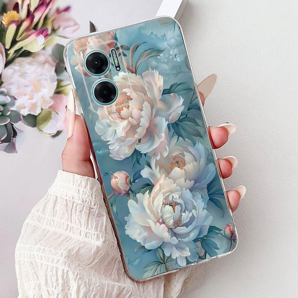 Clear For Redmi 10 5G 2022 Case Cover Luxury Butterfly Love Fashion Flowers Cool Lion Painted Casing 22041219G 22041219NY