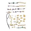 Hair Dreadlocks Rings Hair Braid Clips Alloy Braided Hair Accessory Set for Banquets Film Shows Wedd