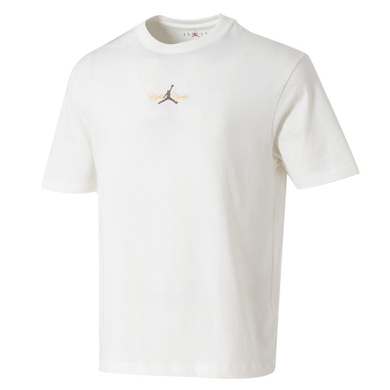 Jordan Mens Running Series Logo Basketball Sports Casual Breathable Short Sleeve T-Shirt Men Tops White IF0381133
