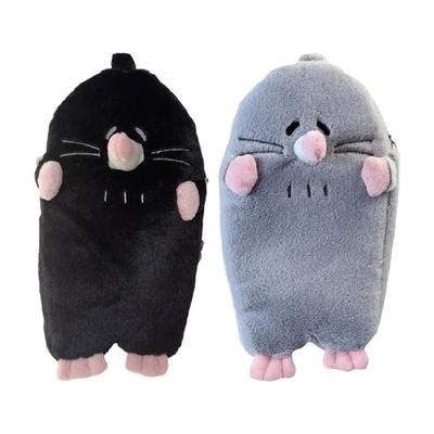 Plush Pen Bag Cartoon Mole Pencil Bag Animal Pencil Case Makeup Bag Large Capacity Pencil Pouch Pen Case for School
