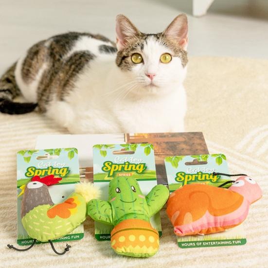 Plush Toy Enhance Bonding Reduce Furniture Damage Durable Bite-resistant Toy for Kittens