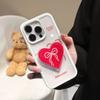 Ins Wind Love Bow Bracket Is Suitable for Apple 16PRO Mobile Phone Case Acrylic Transparent iPhone14/15.