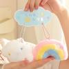 Dejlig Tegneserie Drømmende Himmel Kanin Serie Plyslegetøj Fluffy Blød Sød Sky Regnbue Stjerne Måne Vedhæng Pude Kawaii Dekoration Til Børn