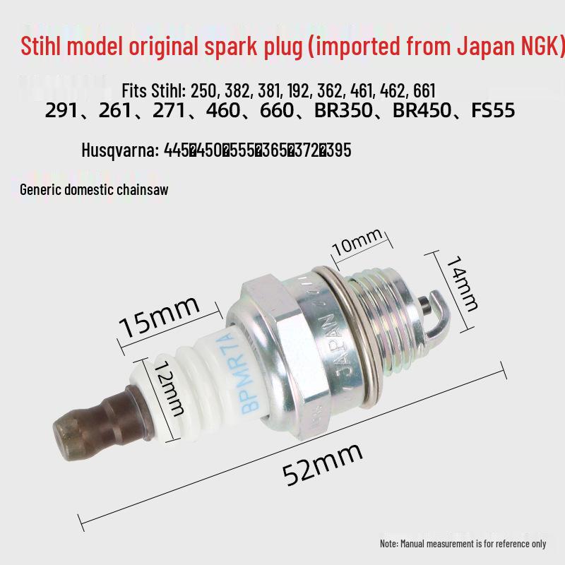 Universelle Hochfeste Zündkerze für Kettensäge, Rasenmäher, Benzinsäge, Heckenschere
