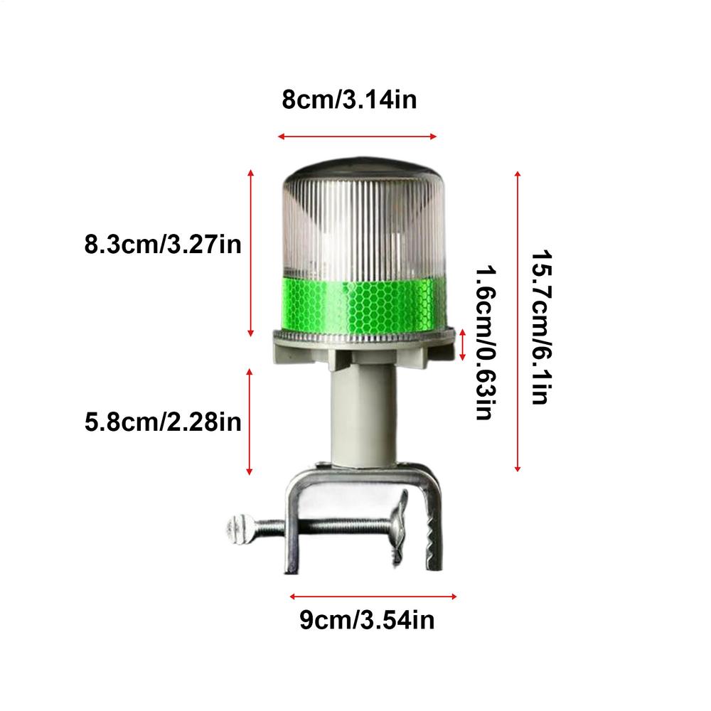 

Strobe Lights Solar Stop Sign Flash Lamp Industrial LED Warning Lights Waterproof Safety Flashing Lamp For Traffic зелений