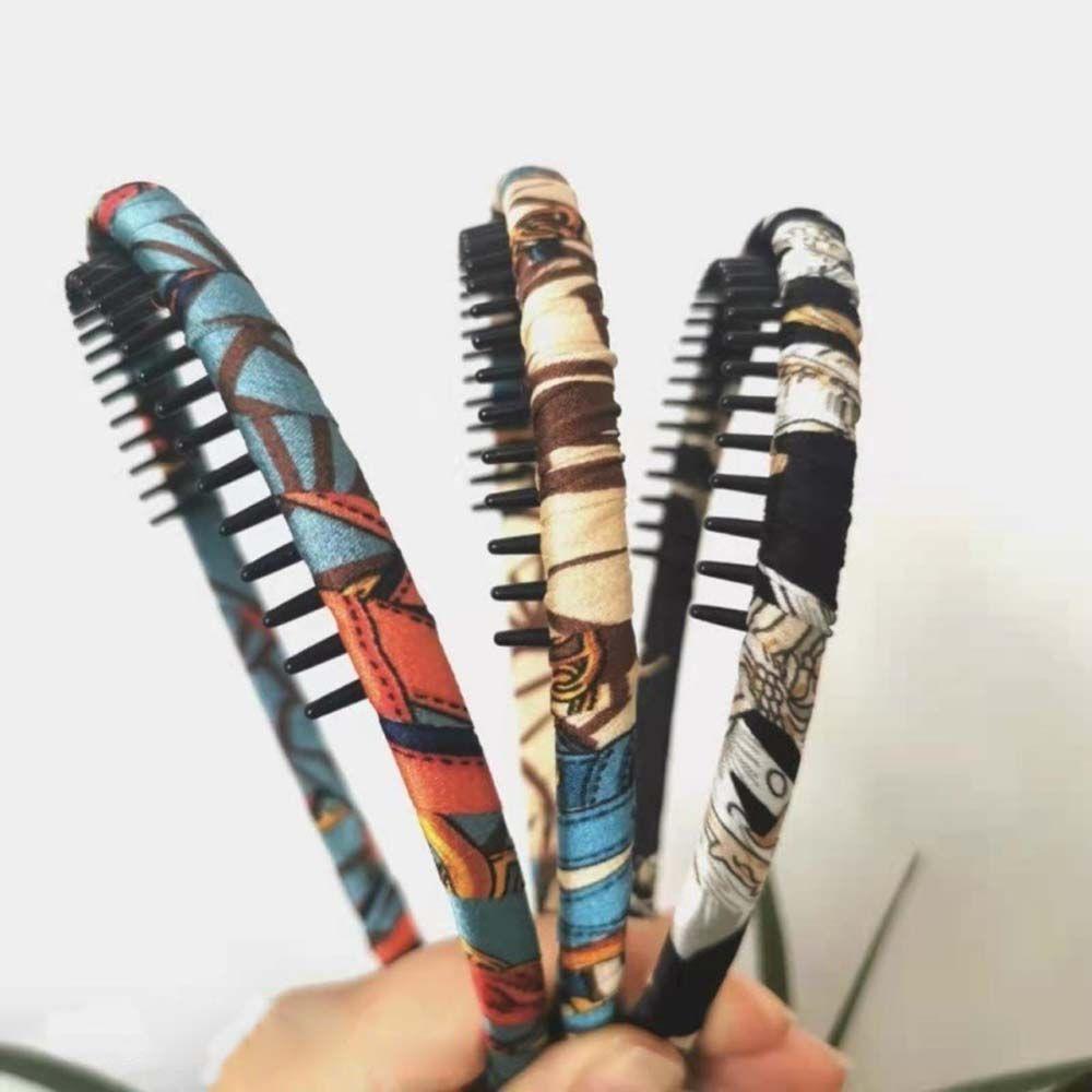 Wash Face Non-slip Floral For Girls Toothed Headband Plastic Women Hair Hoop Korean Style Hairbands