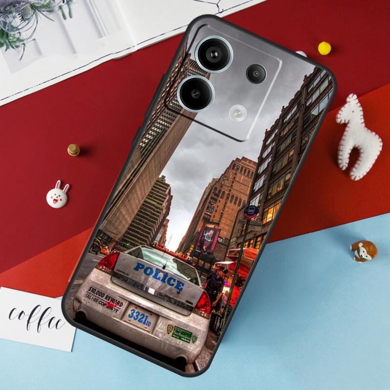

Police Car Case For Xiaomi Redmi Note 14 Pro 13 12 11 10 15 Pro Plus Redmi 15 14C 10C 12C 13C 15C Cover Redmi 13 4G