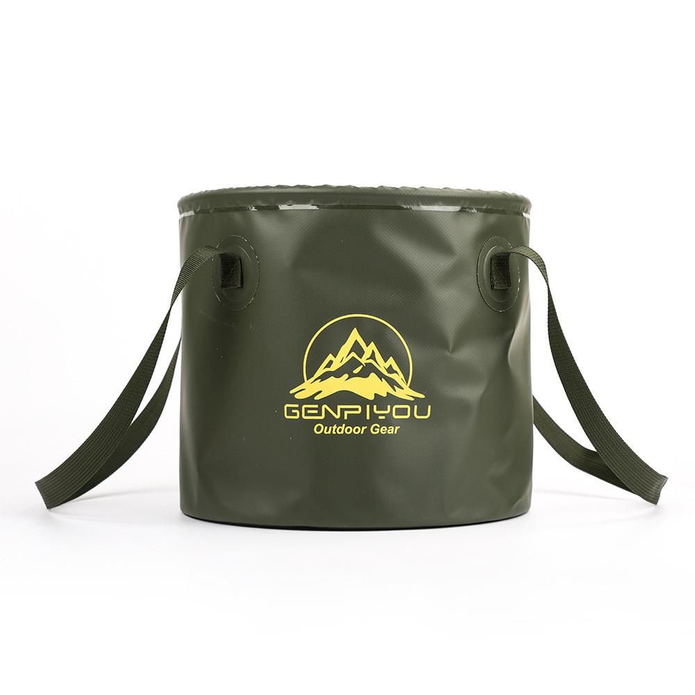 

Многоведерная складная функциональная уличная сумка для хранения в путешествиях на автомобиле, сумка для воды/белья Green 5L