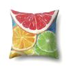 Cool Summer Fruit Polyester Pillowcase Car Decoration Home Print Small Fresh Cute Pillowcase