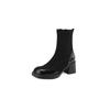 2024 Women's European-American Chunky Heel Elastic Ankle Boots - Versatile High-Heel Martin Style