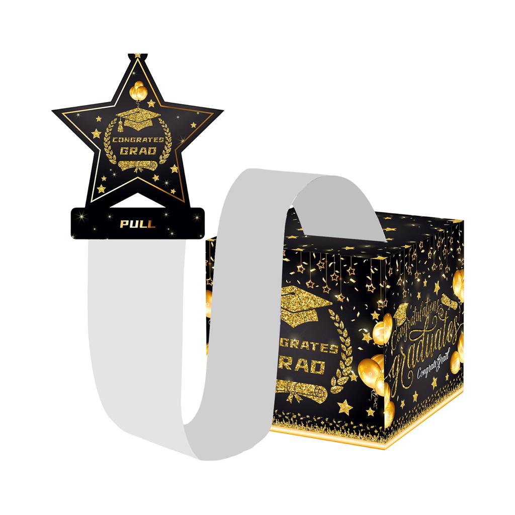 Graduation Theme, Money Gift Box, Party Game, Draw Money, Surprise Box Decoration, Paper Lottery Box