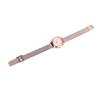 Women Gold Plating Quartz Watch Stainless Steel Band High Definition Stylish Gradient   Decor Wrist Watch