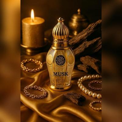MUSK Luxury Attar for Unisex, Long Lasting & Non-Alcoholic, Pure Natural Roll-on Attar, Perfume for Men & Women, Suitable for Every Occasion, 12 Ml