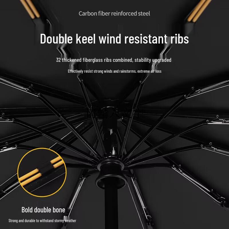 Shixun 24-Rib Windproof Reverse Folding Umbrella