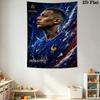 Kylian Mbappé Pride  Wall Hanging Printed Fabric Blanket Decorative Tapestries for Bedroom Living Room Home Decor