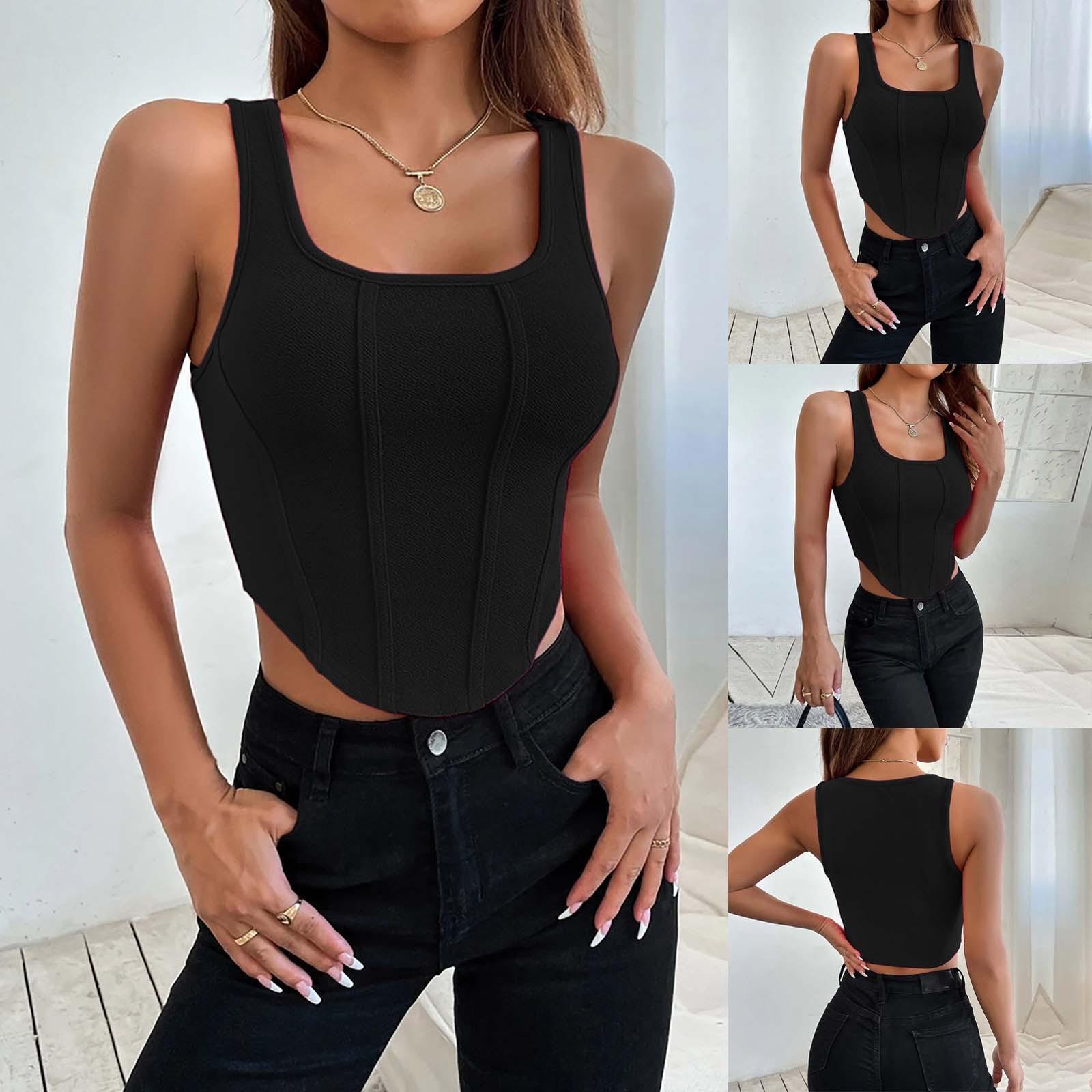 

Женская мода с короткой талией для похудения, спортивный повседневный жилет с лямкой на груди и чашкой, топ