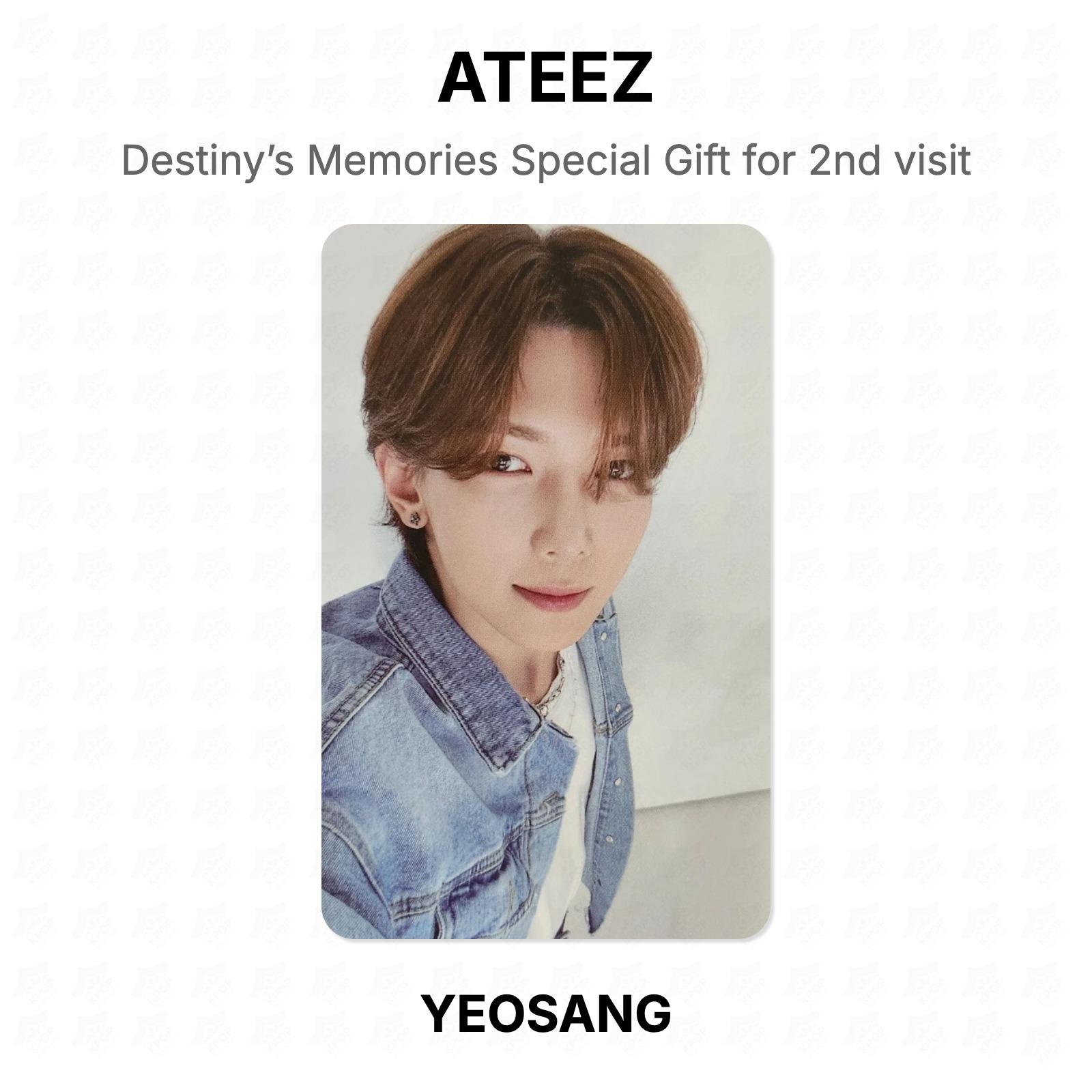 ATEEZ Destiny’s Memories Special Gift for 2nd visit Official Photocard YEOSANG