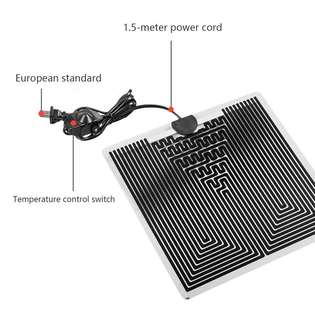 Adjustable Temperature 5-45W Reptiles Heat Mat EU/US/UK Plug Climbing Pet Heating Warm Pads Thermal Insulation Equipment