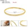 Women's Colored Diamond Copper Bracelet with Inlaid Zircon Flower Texture Bangle for Party Jewelry Gifts