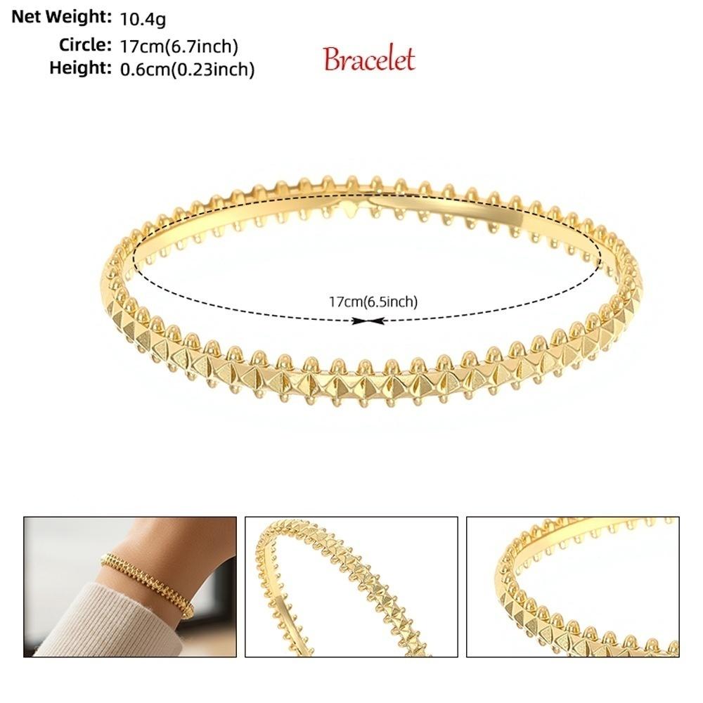 Women's Colored Diamond Copper Bracelet with Inlaid Zircon Flower Texture Bangle for Party Jewelry Gifts