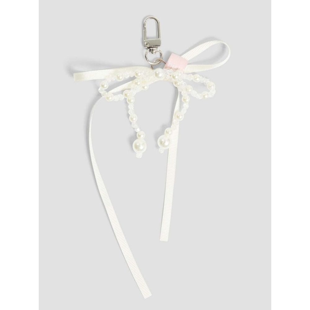 

hish hish pearl keyring - ivory ivory