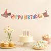 Paper Banner Birthday Banner Pull Flag Pet Party Decoration New Photo Prop Decoration