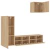 Vidaxl 4-Cz. TV Furniture Set, Sonoma Oak, Wood-Based Material