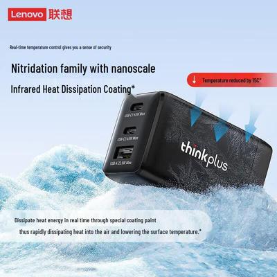 ThinkPlus Lenovo 65W GaN 2C1A Charger Set with 1.5m Cable
