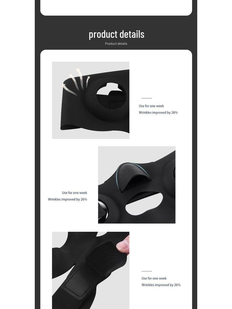 Electric Microcurrent V-Face Slimming Silicone Mask – Facial Lifting & Firming Device