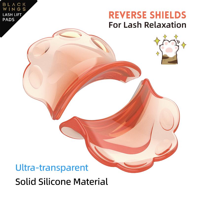 Lashlift Pads Blackwings Orange Cute Cat Claw Style Eyelash Removal Tool Eyelash Perm Recovery Tool for Eyelash Restoration and Softening Pad