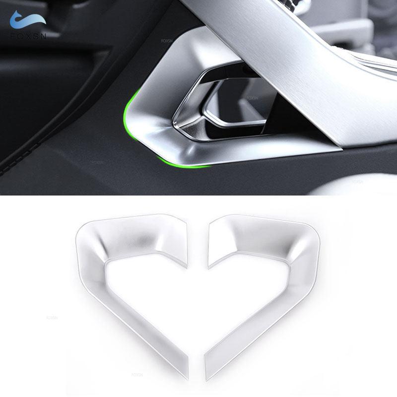 

For Land Rover Range Rover Evoque 2012 2013 - 2018 Car ABS Chrome Inner Center Console Side U Shape Frame Cover Decoration Trim