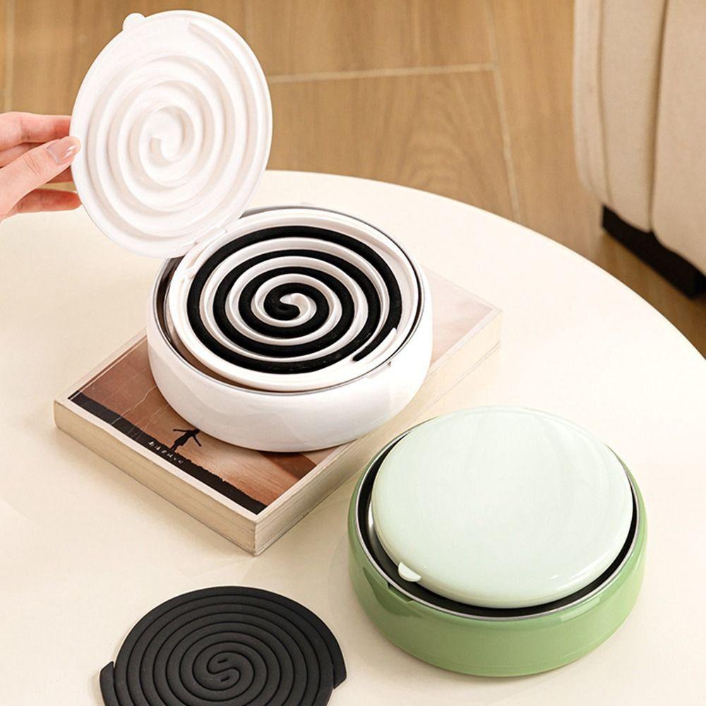 With Tray Mosquito Coil Holder Useful Safe Design Mosquito Coil Bracket Anti-Mosquito Sandalwood Incense Burner
