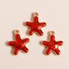 Leslie 10pcs Mix Cute Enamel Marine Organism Starfish Charms Pendants of Necklace Earrings Keychain Handemade DIY Jewelry Making