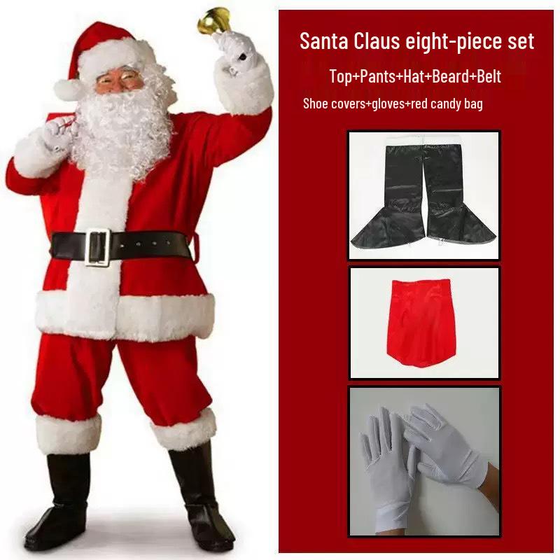 Weihnachtsmann Übergröße Extra Dickes Weihnachtskostüm - Klassischer Stil