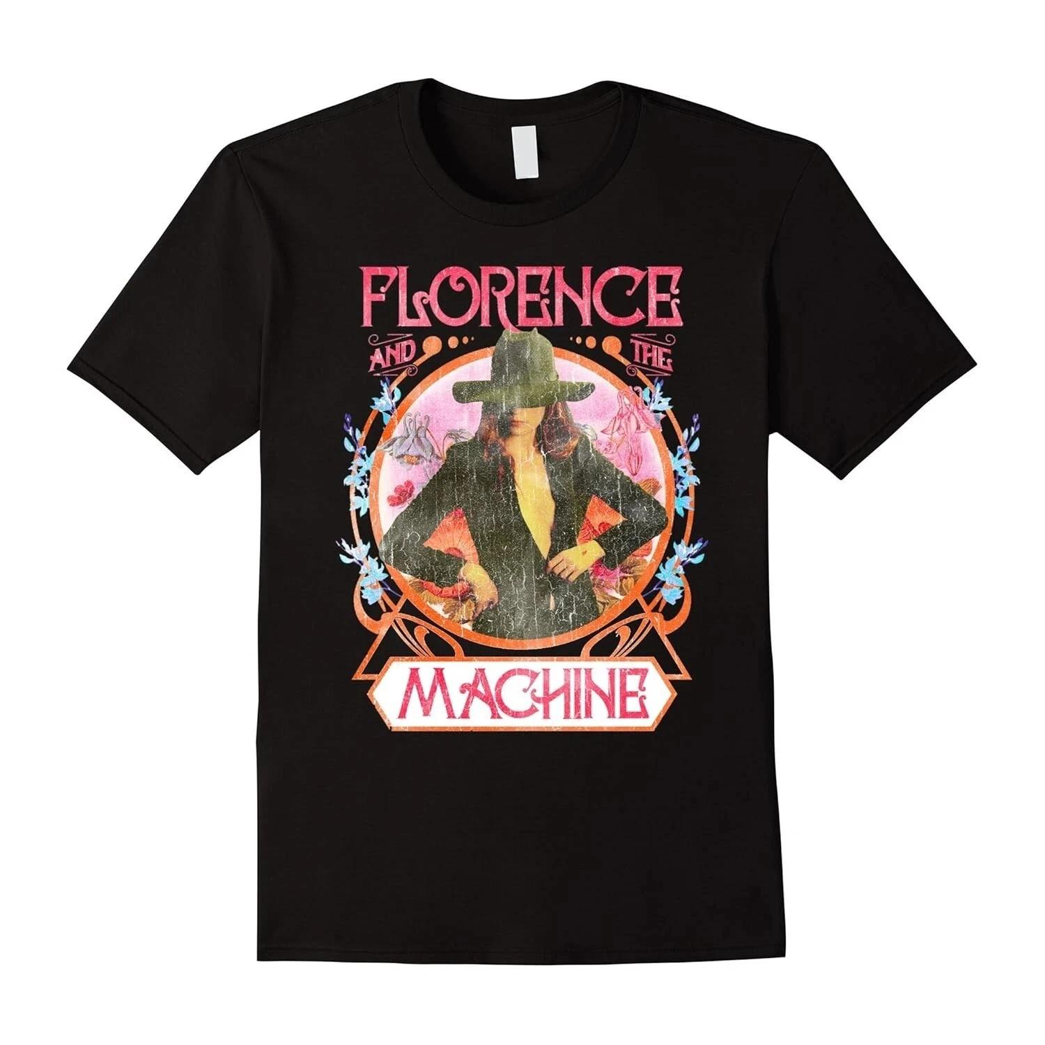 

Футболка Florence and The Machine З коротким рукавом Доросла Графічна футболка Сорочка з коротким рукавом Чоловіки Жінки Літня З круглим вирізом Бавовняна футболка XXXXXL різнокольоровий