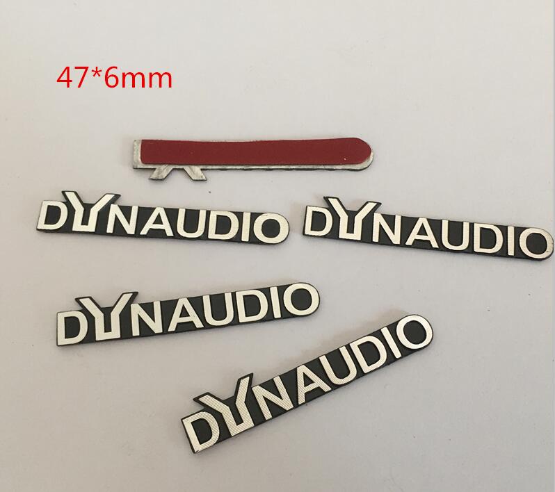 2pcs 5pcs 10pcs for DYNAUDIO car Hi-Fi Speaker audio Speaker Badge stereo Emblem sticker car styling accessories