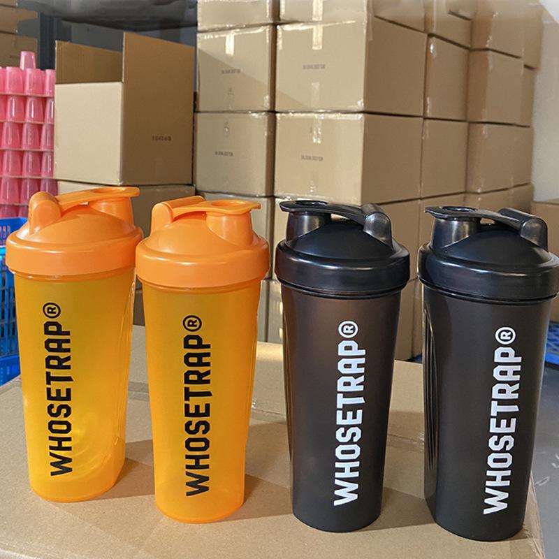 600ML Gym Shaker Bottle - Large Capacity for Protein Shakes & Smoothies, Customizable Logo, Portable Plastic Water Bottle