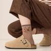 5Pairs Cartoon Capybara Print Mid-Tube Socks Breathable Soft Casual Socks Unisex Autumn Winter Coffee Keep Warm Mid-Tube Socks