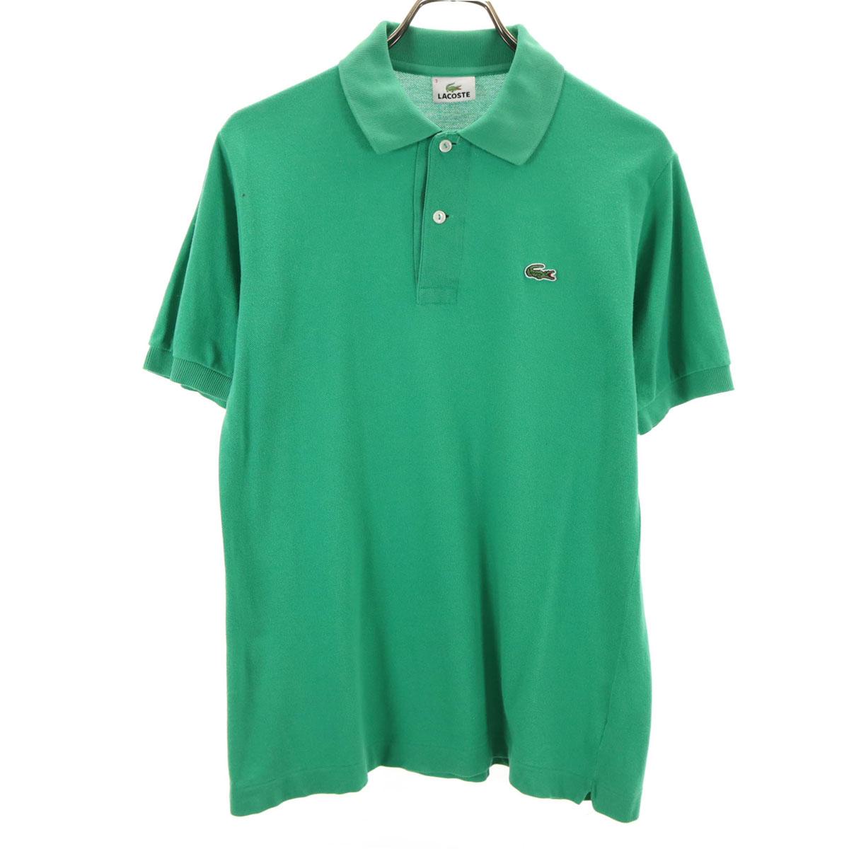 

LACOSTE made in Japan Short sleeve Polo shirt 3 green Fawn Men s Used