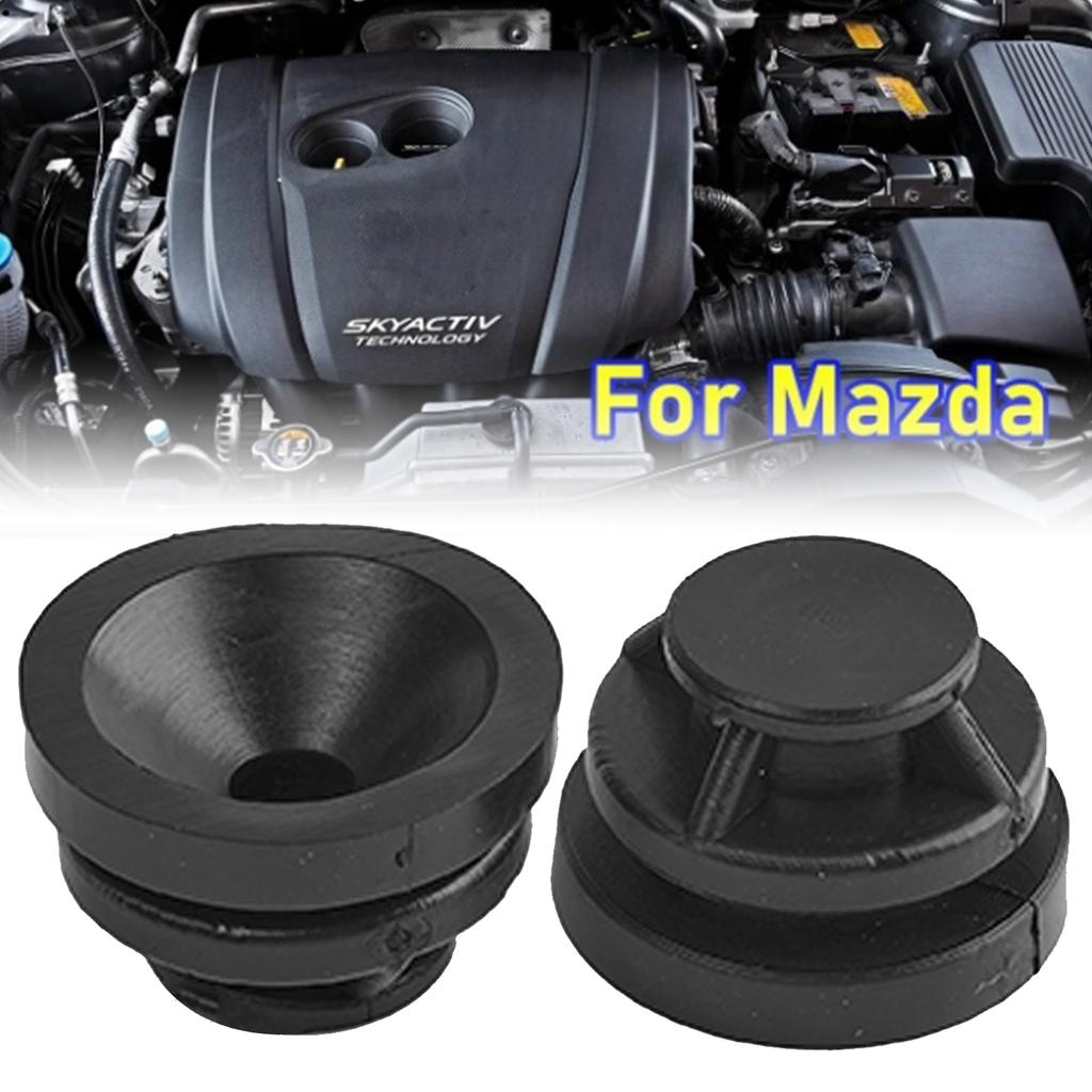 Engine Upper Cover Trim Mounting Guard Plate Cushion Rubber Buffer Sleeve Pad 2 Pcs For Mazda Atenza 2 3 6 CX-30 CX-3 CX-5 CX-9