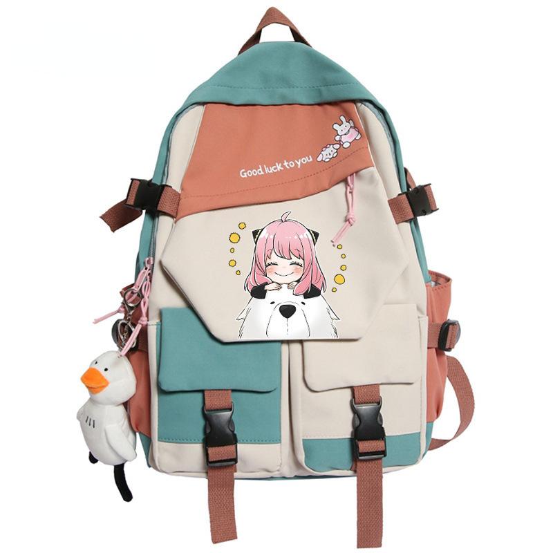 Backpack, Spy Play House, Large-Capacity Youth Schoolbag Outdoor Travel Bag Around Animation