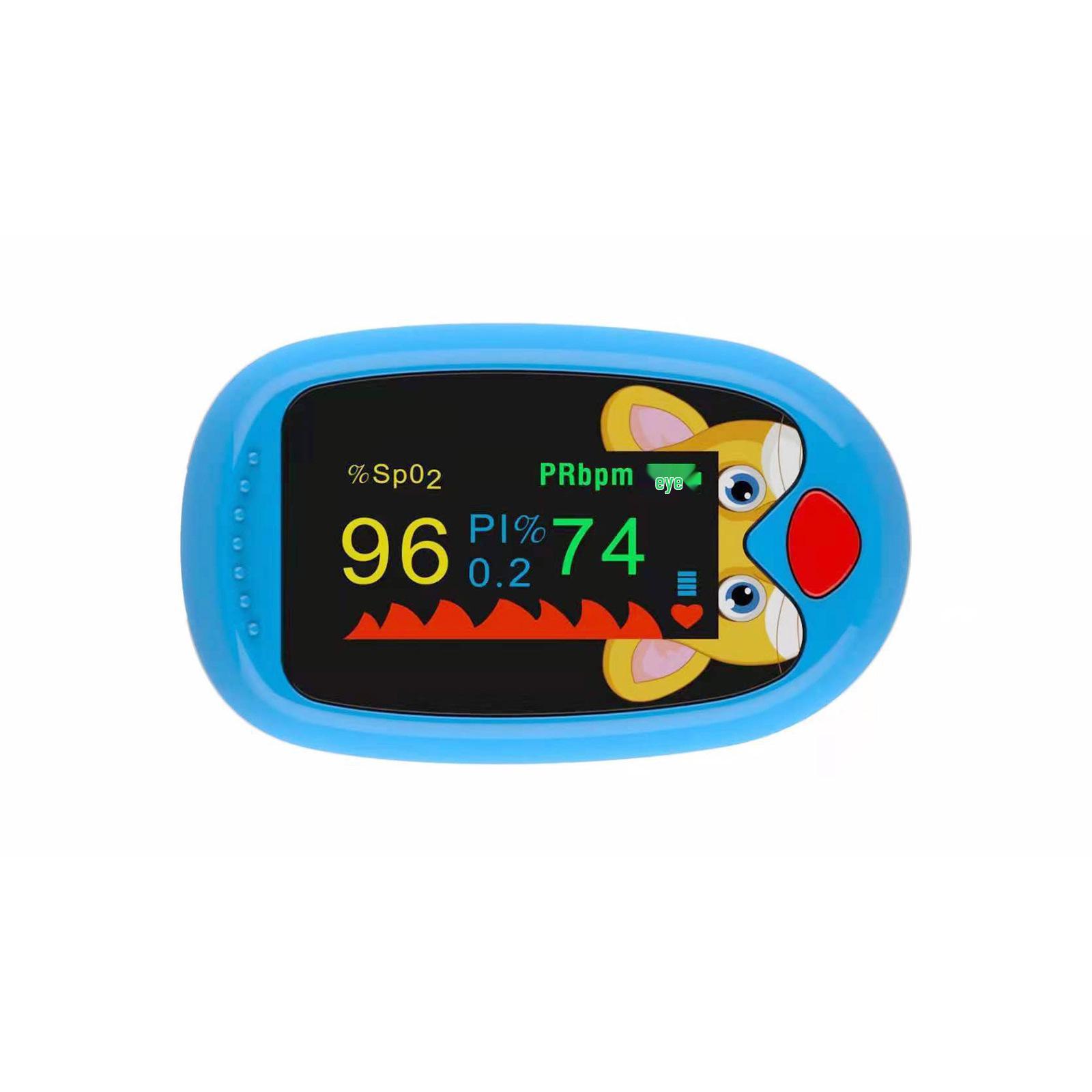 

Children s Finger Pulse Oximeter - Blood Oxygen Saturation Monitor небесно-голубой