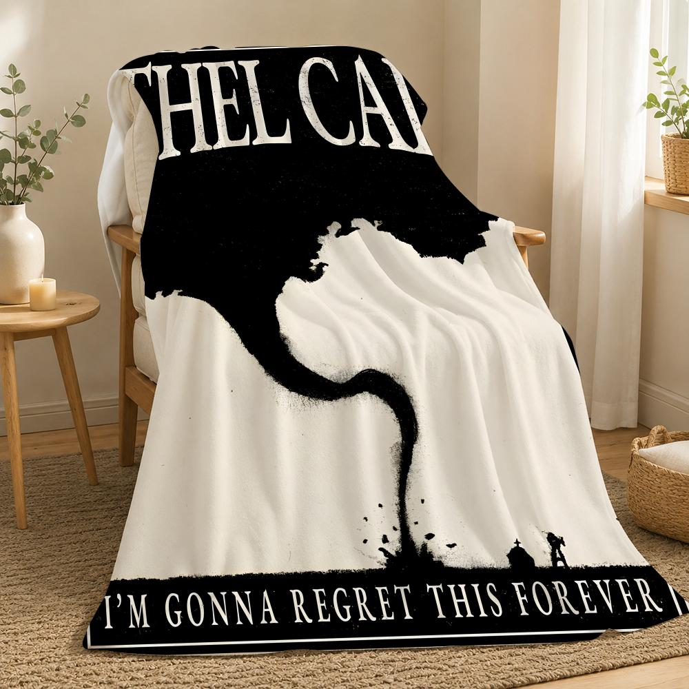 Ethel Cain Singer Throw 240g flannel blanket, suitable for sofas, beds, offices, exquisite gift blankets 75X95CM