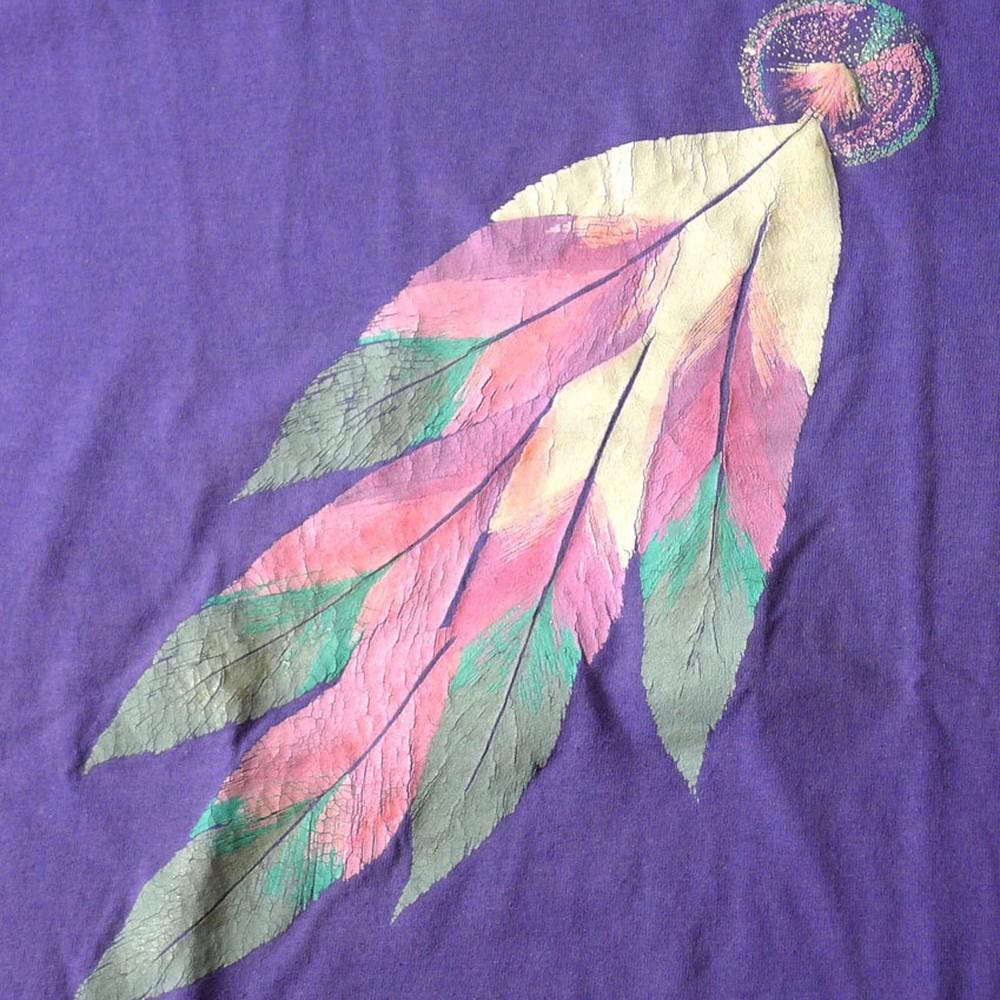 Vintage 80s 90s Dream Catcher Purple TShirt Dreamcatcher Shirt Unisex T-Shirt L