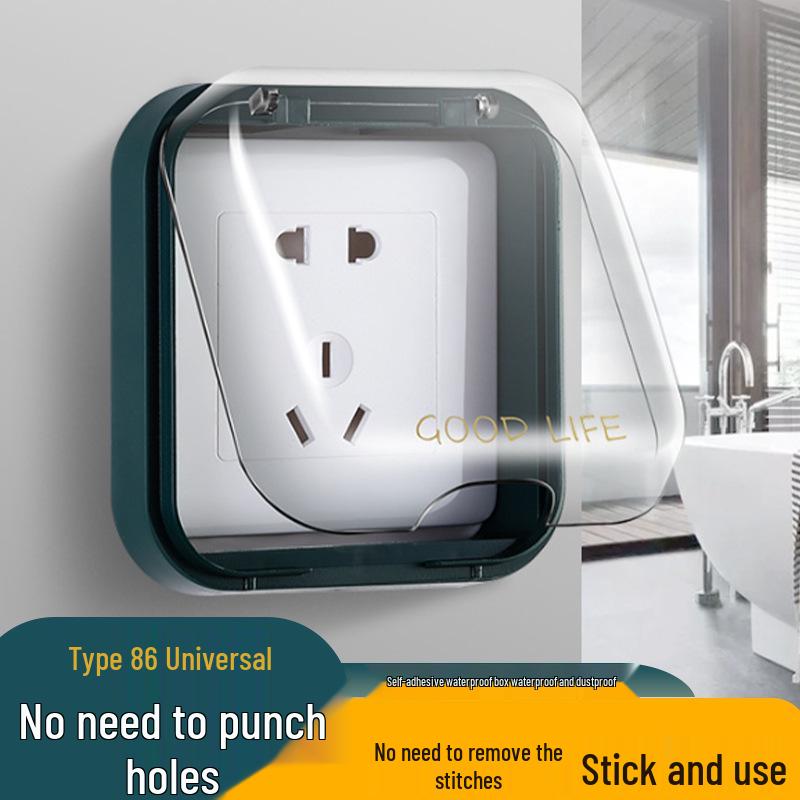 86 Type Bathroom Socket Switch Waterproof Protective Cover - Newcomer Offer with Free Shipping
