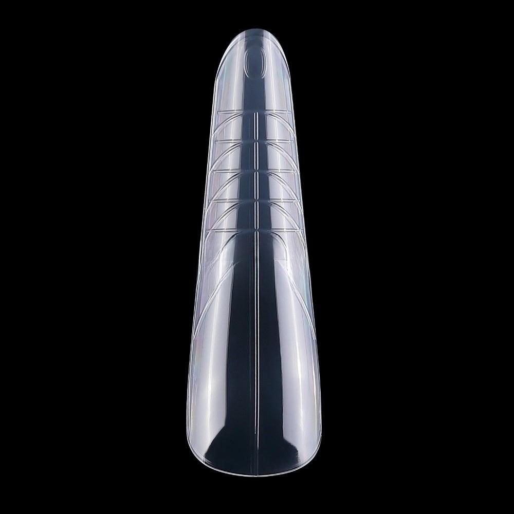 150Pcs 15 Sizes Sandwich Nail Forms Reusable Clear Nail Extension Builder  Home Salon